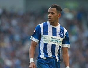 Images Dated 3rd October 2015: Brighton's Liam Rosenior in Action against Cardiff City, Sky Bet Championship 2015