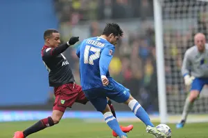 Shot Prints: Brighton's Teixeira Thunders a Shot Against Norwich in Championship Clash, 2015