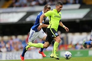 Images Dated 29th August 2015: Brighton's Tomer Hemed Scores Dramatic Goal: 3-2 Comeback for Albion vs Ipswich Town