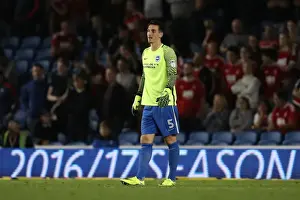 Nottingham Forest 12AUG16 Prints: Brighton's Unconventional Hero: Lewis Dunk Goes In Goals vs