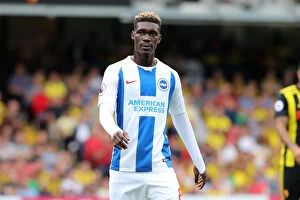 Images Dated 11th August 2018: Brighton's Yves Bissouma in Action Against Watford (11AUG18)
