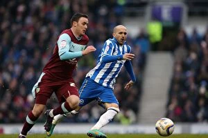 Images Dated 23rd February 2013: Bruno in Action: Brighton & Hove Albion vs. Burnley, Npower Championship, Amex Stadium