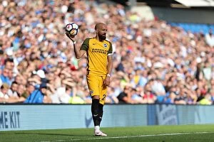 Images Dated 6th August 2017: Bruno Defends: Brighton & Hove Albion vs Atletico Madrid at the American Express Community Stadium