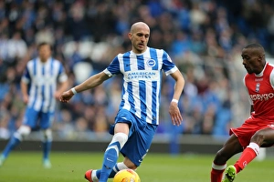 Birmingham City 21FEB15 Prints: Bruno Saltor in Action: Brighton and Hove Albion vs. Birmingham City, 21 February 2015