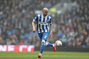 Norwich City 03APR15 Prints: Bruno Saltor in Action: Brighton and Hove Albion vs
