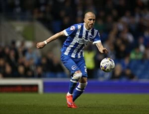 Images Dated 14th April 2015: Bruno Saltor in Action: Brighton and Hove Albion vs. Huddersfield Town, April 2015