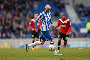 2013 Prints: Bruno Saltor in Action: Brighton & Hove Albion vs. Huddersfield Town, March 2, 2013
