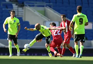 Prints of Bruno Saltor during the pre-season friendly match between Brighton and Hove Albion and Sevilla FC at the American Express Community Stadium, Falmer, England on 2nd August 2015 Pre-Season Prints: Bruno Saltor in Action: Brighton & Hove Albion vs Sevilla FC Pre-Season Friendly (2015)
