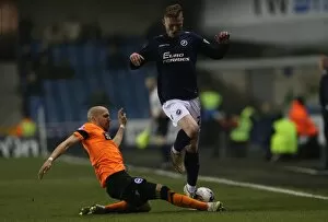 Images Dated 17th March 2015: Bruno Saltor in Action: Millwall vs. Brighton and Hove Albion, Sky Bet Championship 2015 (17MAR15)