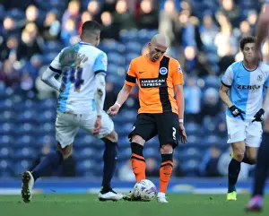 Blackburn Rovers 21MAR15 Prints: Bruno Saltor of Brighton and Hove Albion in Action against Blackburn Rovers