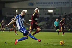 Ipswich Town 14FEB17 Prints: Bruno Saltor Captains Brighton & Hove Albion in EFL Championship Clash against Ipswich Town (14/02/2017)