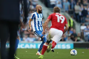 Nottingham Forest 12AUG16 Prints: Bruno Saltor Leads Brighton & Hove Albion in EFL Championship Clash against Nottingham Forest (12Aug16)