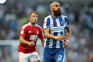 Nottingham Forest 12AUG16 Prints: Bruno Saltor Leads Brighton & Hove Albion in EFL Sky Bet Championship Clash against Nottingham Forest (August 12)