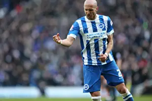 Brighton Defender Scores And Celebrates Prints: Bruno Saltor's Stunner: Dramatic Goal Lifts Brighton Past Wolverhampton Wanderers (14 March 2015)