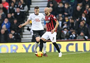 Derby County 06DEC14 Prints: Bruno's Unwavering Determination: Derby County vs
