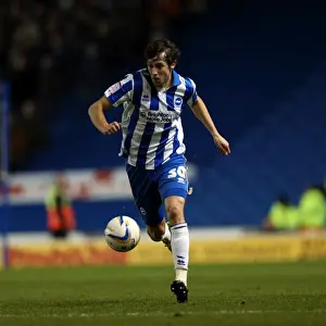 Millwall - 18-12-2012 Prints: Will Buckley of Brighton & Hove Albion Amidst the Forest during Millwall Clash