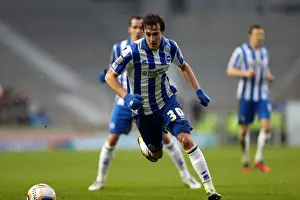 Derby County - 12-01-2013 Prints: Will Buckley Ignites Championship Clash: Brighton & Hove Albion vs Derby County