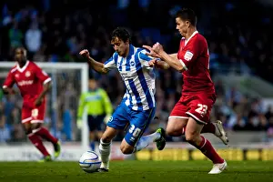 Reading - 10-04-2012 Prints: Will Buckley Scores Breathtaking Goal Past Ian Harte in Brighton & Hove Albion vs