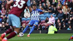 Awarded A Freekick Prints: Burnley v Brighton and Hove Albion Premier League 13APR24