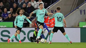 Images Dated 27th October 2021: Carabao Cup: Intense Clash between Leicester City and Brighton & Hove Albion at King Power Stadium