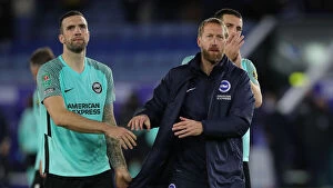 Images Dated 27th October 2021: Carabao Cup: Intense Clash between Leicester City and Brighton & Hove Albion at King Power Stadium