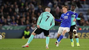 Images Dated 27th October 2021: Carabao Cup: Leicester City vs. Brighton and Hove Albion - Battle at King Power Stadium (27OCT21)