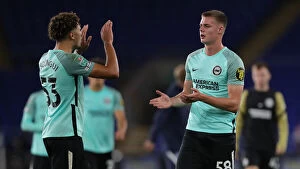 Images Dated 24th August 2021: Cardiff City vs. Brighton and Hove Albion: Intense Carabao Cup Clash at Cardiff City Stadium