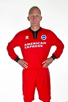 14/15 Squad Prints: Casper Ankergren: In Action for Brighton & Hove Albion FC