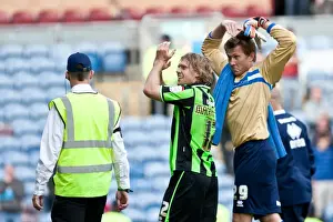 Celebrating Victory: Mackail-Smith and Kuszczak of Brighton & Hove Albion