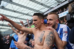 Championship Clash: Brighton and Hove Albion vs. Wigan Athletic at the American Express Community Stadium (17th April 2017)