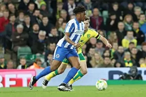Images Dated 21st April 2017: Championship Showdown at Carrow Road: Norwich City vs. Brighton and Hove Albion (21APR17)