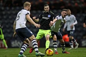 Images Dated 14th January 2017: Championship Showdown: Preston North End vs. Brighton and Hove Albion at Deepdale (14Jan17)