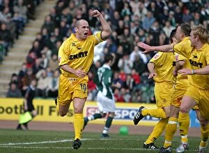 Charlie Oatway Collection: Charlie Oatway celebrates his goal against Plymouth Argyle (2004 / 05)