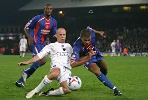 Crystal Palace (a) 2005-06 Gallery: Charlie Oatway tackles Tom Soares