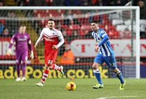 Charlton Athletic 10JAN15 Prints: Charlton Athletic vs Brighton & Hove Albion: Danny Holla in Action (10 January 2015)