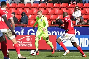 Charlton Athletic 23APR16 Prints: Charlton Athletic vs. Brighton and Hove Albion: Intense Championship Clash on April 23