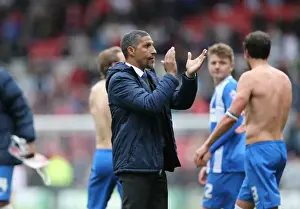 Chris Hughton Applauds Brighton Fans in Middlesbrough Championship Showdown (02MAY15)