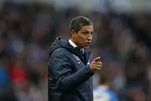 Chris Hughton Directs Brighton and Hove Albion in Intense Sky Bet Championship Showdown vs. Brentford (January 2015)