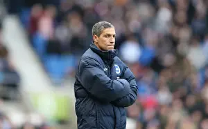 Nottingham Forest 07FEB15 Prints: Chris Hughton Focuses on Brighton and Hove Albion's Championship Victory over Nottingham Forest (07FEB15)