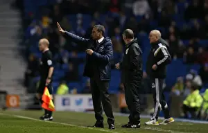 Brentford 17JAN15 Prints: Chris Hughton Leads Brighton and Hove Albion Against Brentford, January 2015