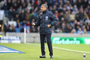 Burnley 16DEC17 Prints: Chris Hughton Leads Brighton and Hove Albion Against Burnley, 16DEC17 (Premier League)