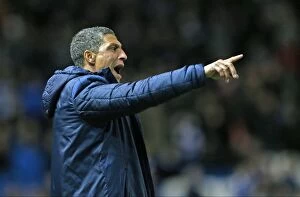 Images Dated 3rd March 2015: Chris Hughton Leads Brighton and Hove Albion Against Derby County, March 2015