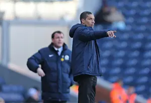 Blackburn Rovers 21MAR15 Prints: Chris Hughton Leads Brighton and Hove Albion at Ewood Park (Blackburn Rovers 21MAR15)