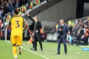 Images Dated 20th October 2017: Chris Hughton Leads Brighton and Hove Albion Against West Ham United in Premier League Clash