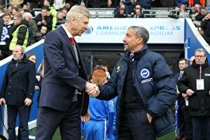 Images Dated 4th March 2018: Chris Hughton vs. Arsene Wenger: Battle of the Managers - Brighton and Hove Albion vs