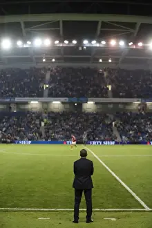 Nottingham Forest 12AUG16 Prints: Chris Hughton Watches as Brighton and Hove Albion Take on Nottingham Forest in EFL Sky Bet Championship (12AUG16)