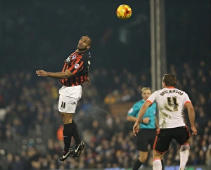 Fulham 29DEC14 Prints: Chris O'Grady Faces Off in Intense Fulham vs