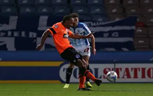 Chris O'Grady Fights for Brighton And Hove Albion Goal Against Huddersfield Town, October 2014