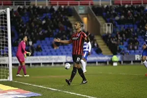 Reading 10MAR15 Prints: Chris O'Grady Scores Penalty for Brighton and Hove Albion Against Reading (10MAR15)