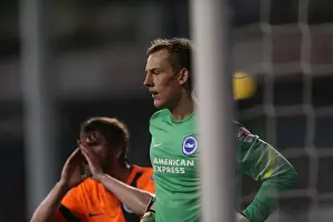 Tottenham Hotspur 29OCT14 Prints: Christian Walton's Brave Performance: Tottenham vs. Brighton in the Capital One Cup